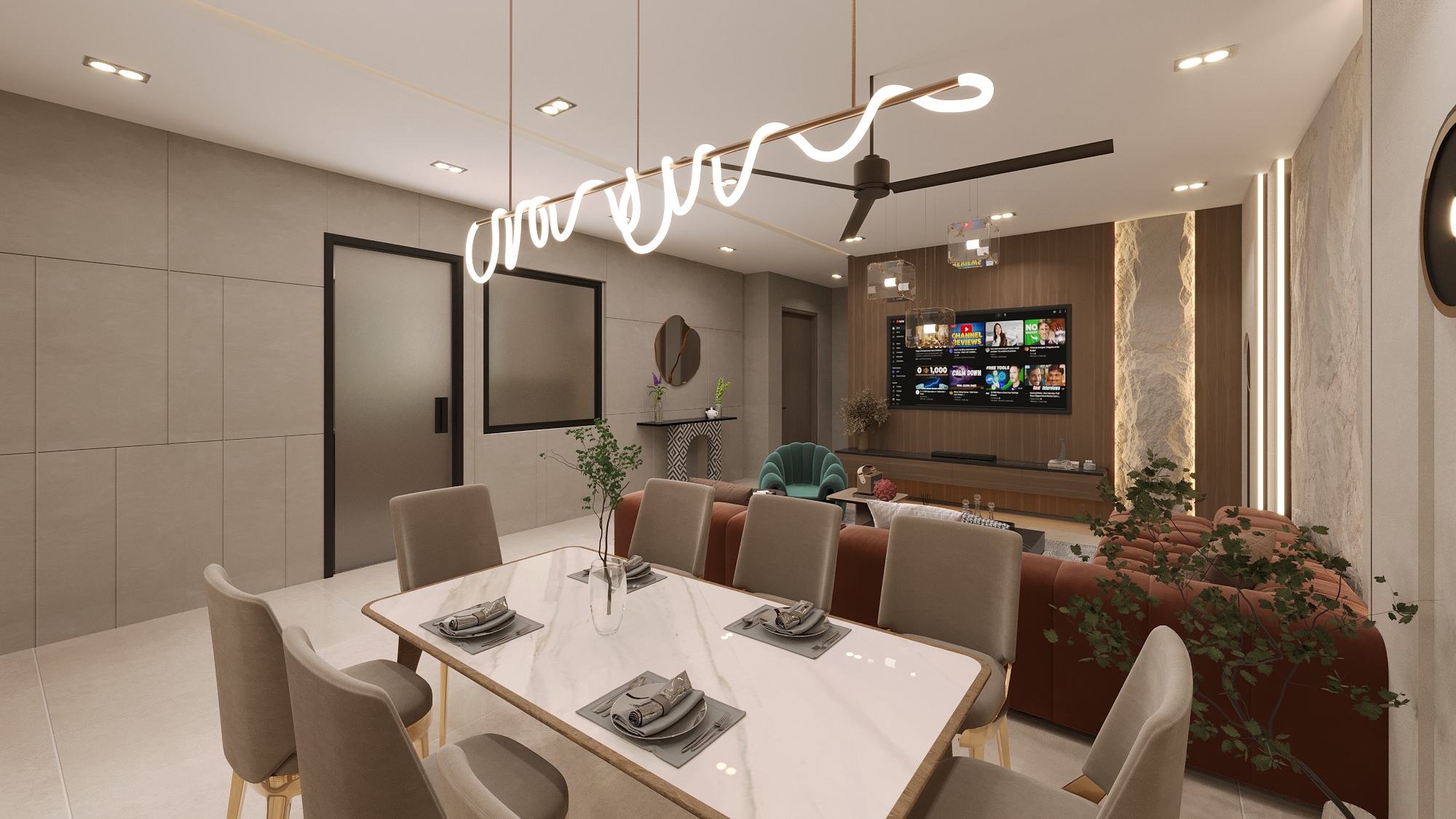 living , drawing, dining-3