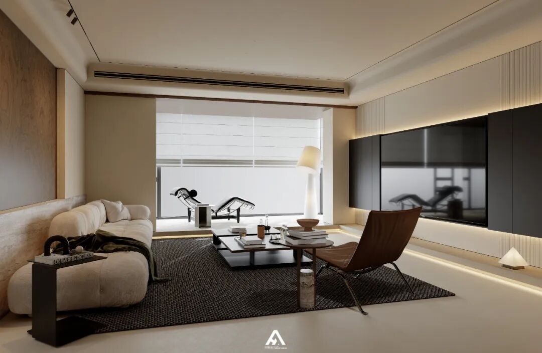 南昌阿鹤设计|210m²滨江大平层，游走在空间里！-32