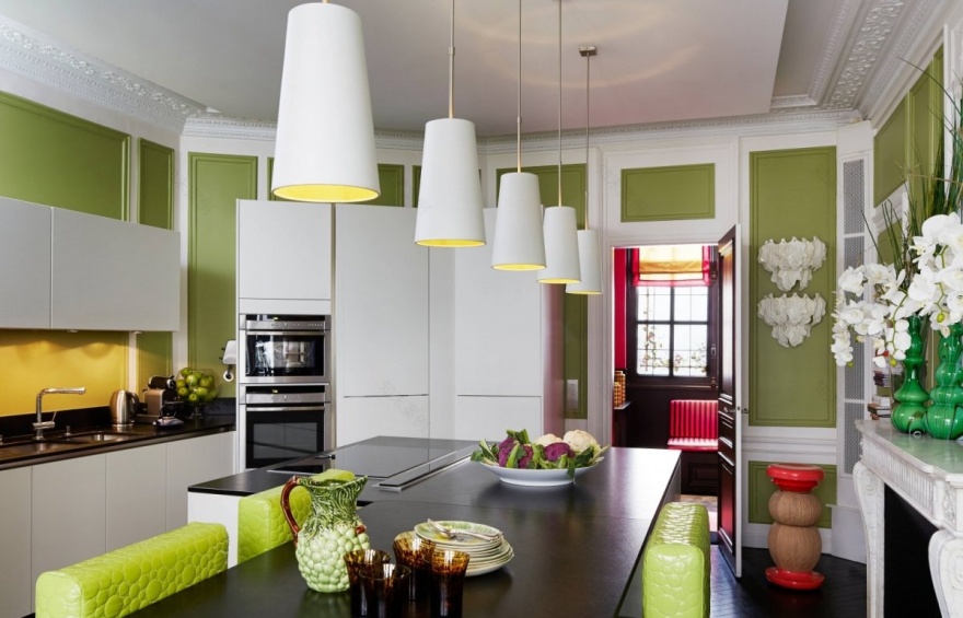 色彩主义设计师 Géraldine Prieur 奥斯曼风格的家丨法国巴黎丨法国色彩主义设计师兼家具设计师 Geraldine Prieur-20