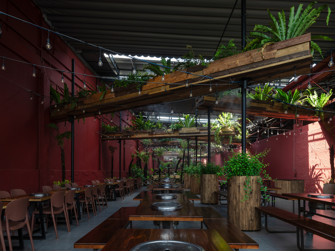 越南热带森林餐厅丨越南胡志明市丨Human+ Architects-11