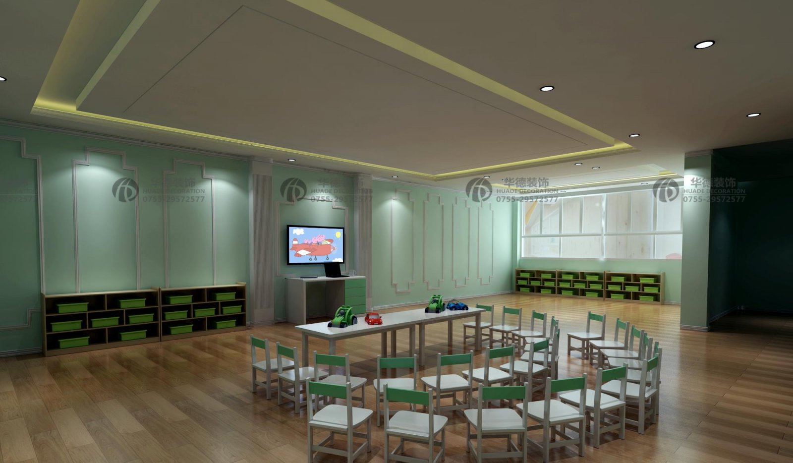 华德幼儿园设计_小幼儿园装修设计_成功品牌案例300+-5