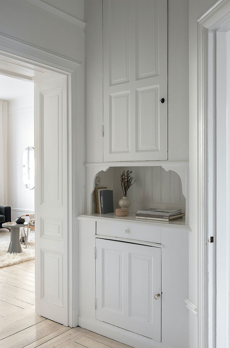 瑞典温馨女性公寓，弧形设计成亮点-34