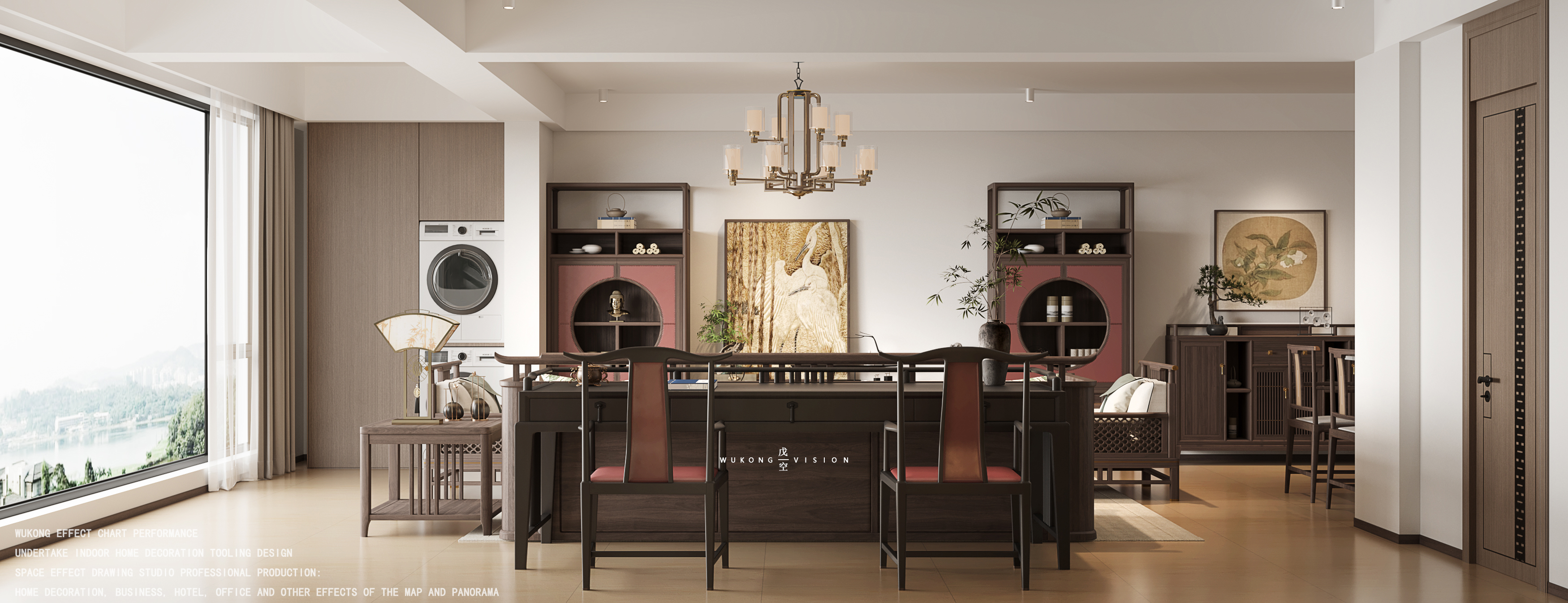 宋氏美学一中式风格一戊空效果图表现-8