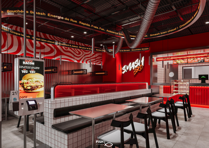 SMASH BRO 汉堡餐厅丨法国巴黎丨Moamen Mahmoud,Nada Ali 等团队-37