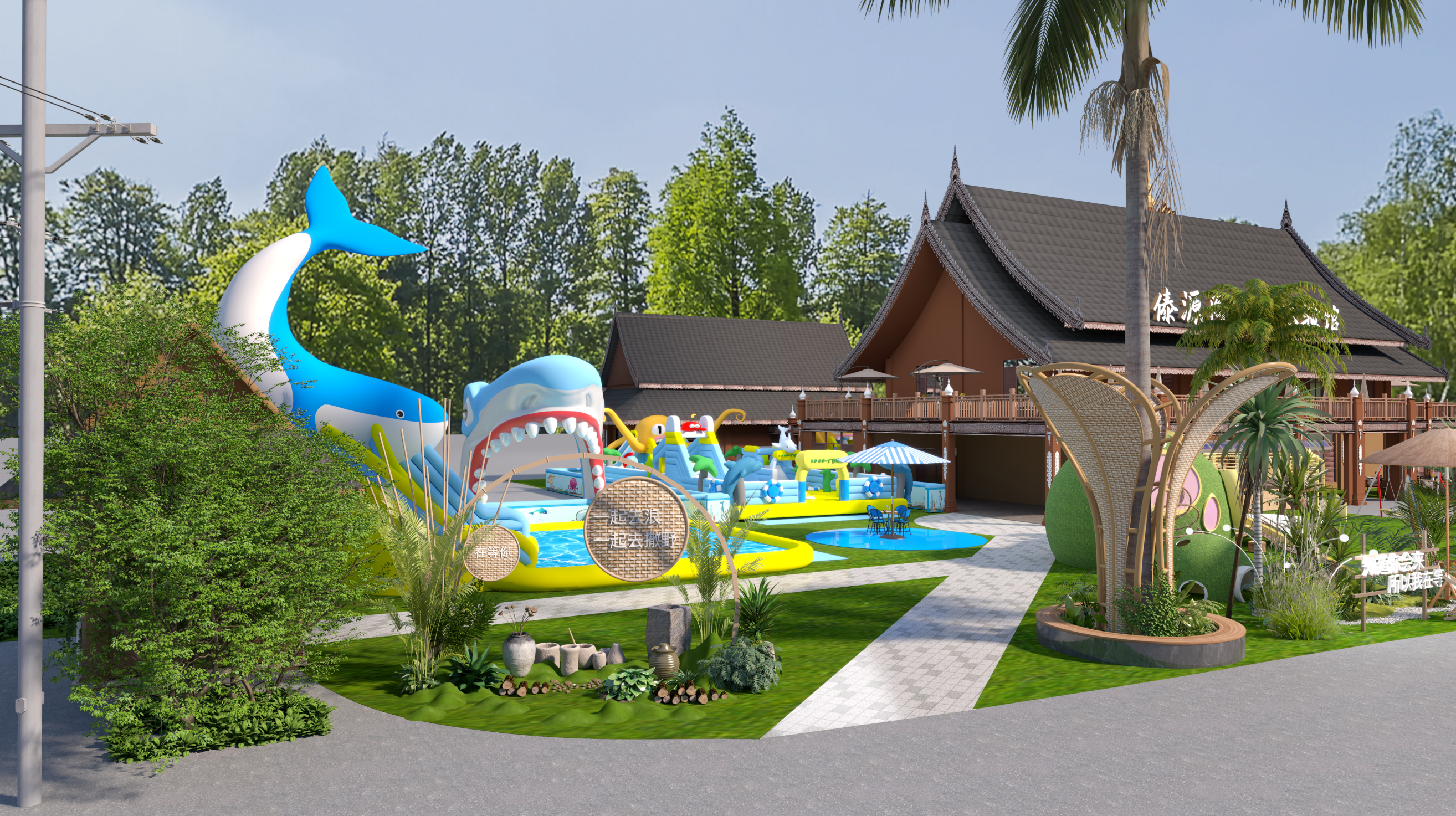 商业·西双版纳橄榄坝傣族园泼水广场商业场地包装丨中国西双版纳丨郭大叔和星星崽-24