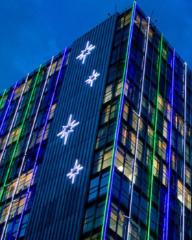 Iluminação de Natal - Banco Mercantil | 2020