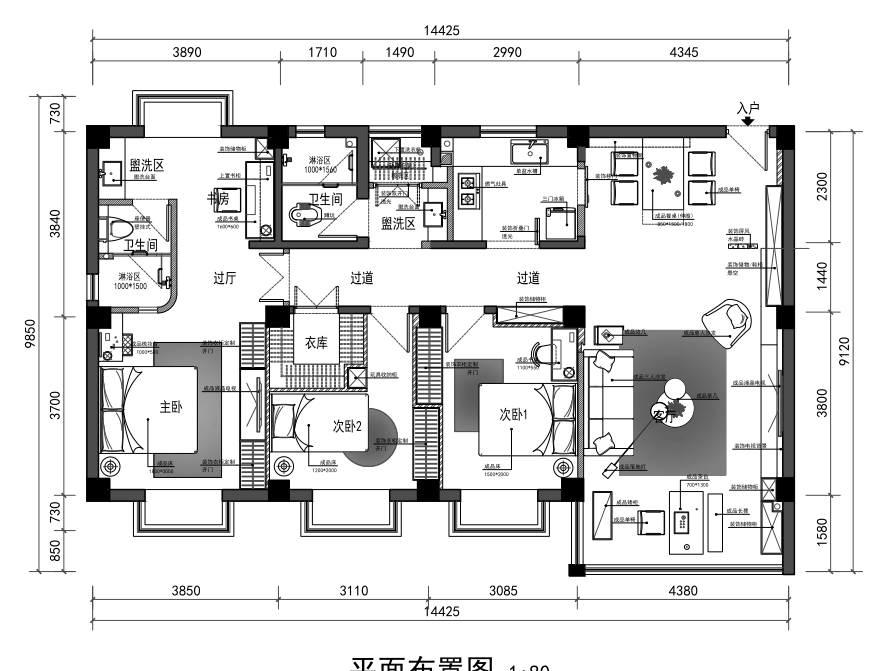 海南五指山市怡政苑小区现代清新主卧设计丨中国五指山-9