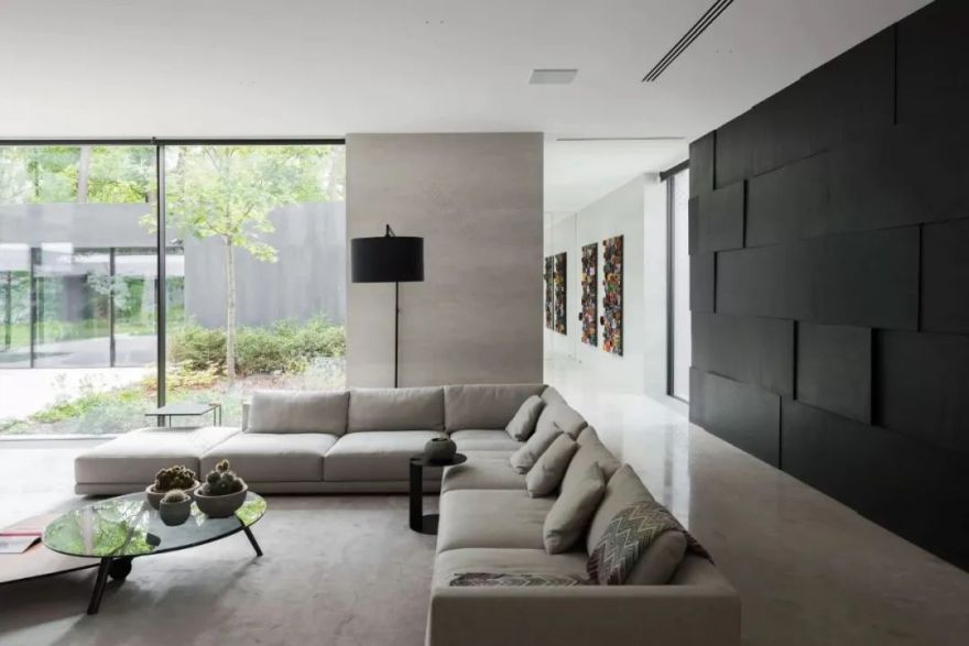莫斯科郊区别墅,极简美学与自然融合的典范-36
