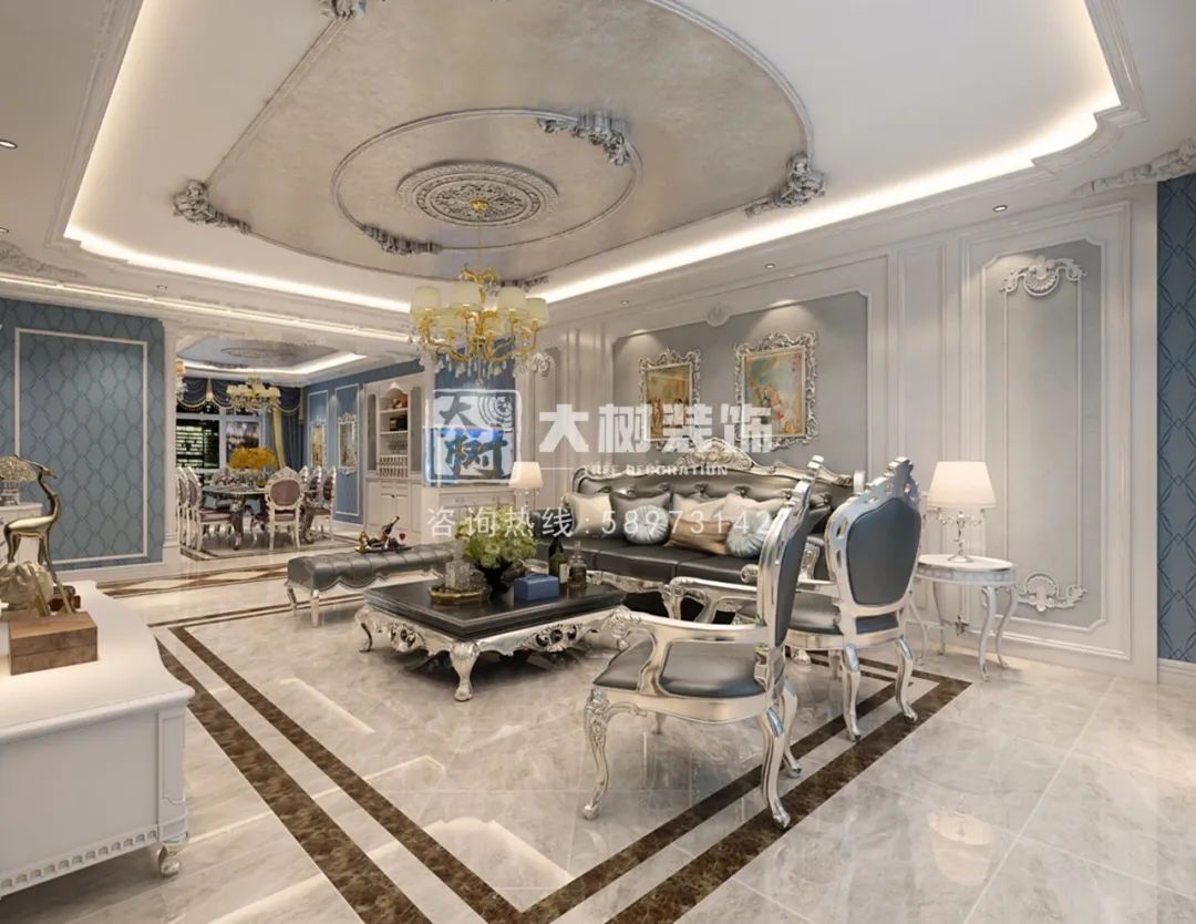 金色江湾 | 120㎡法式浪漫家居,优雅生活时光-17