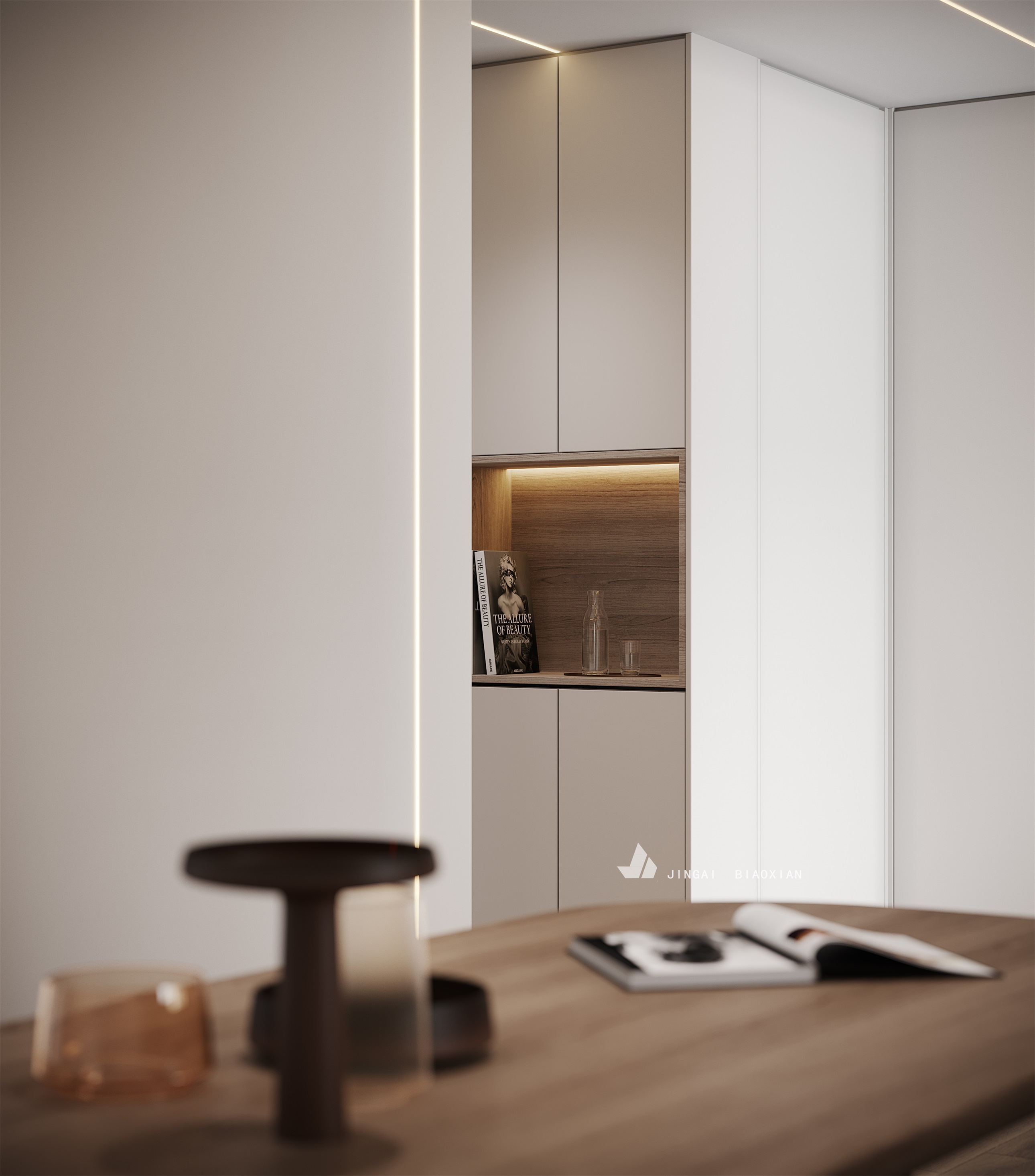 金该视觉呈现的时尚办公空间丨朱晨毅-4