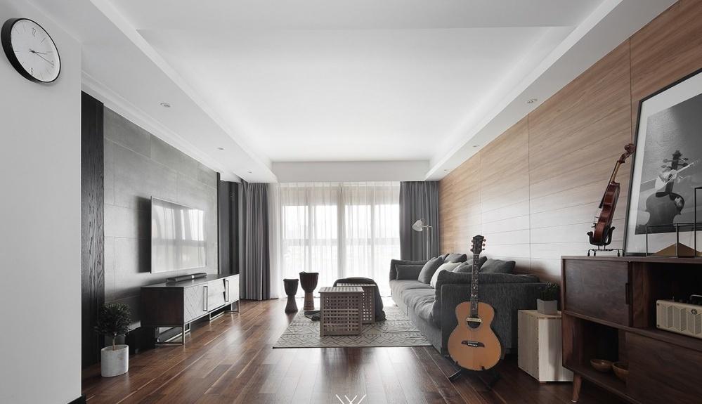 菲拉设计丨平层丨地板上墙 打造原木色北欧风-4