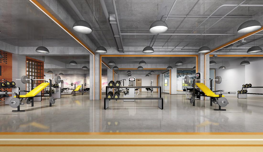 复古风格的前厅设计，动感单车与儿童看护区的创意融合-4