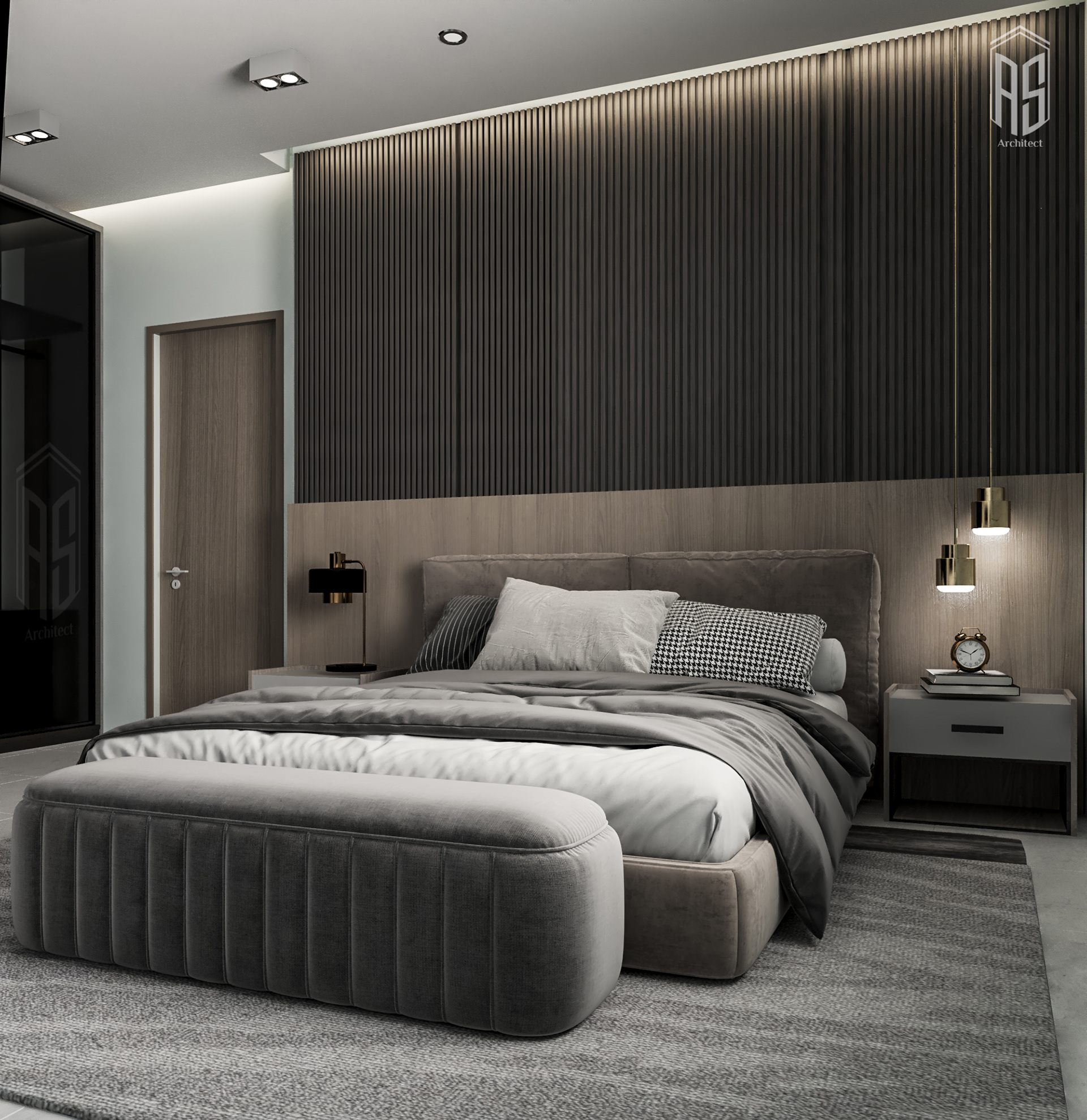 现代卧室设计丨AHMED SEDIK-8