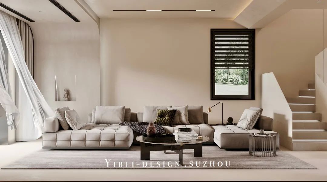 微水泥轻奢全案设计丨中国苏州丨YIBEI DESIGN-2