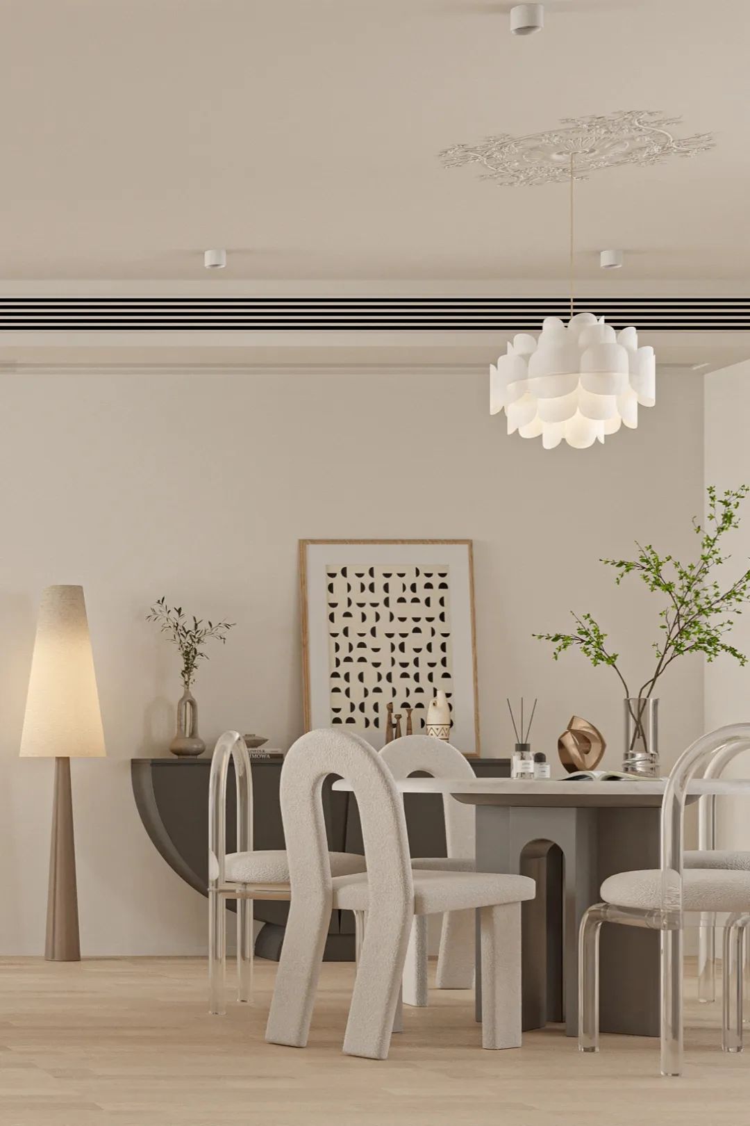 149m²极简奶油风家居空间设计丨中国长沙丨周笙笙全案设计工作室-18