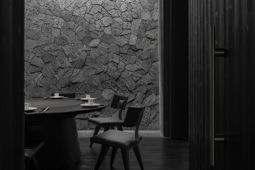 田间之上中国湘菜馆丨中国广州丨黑白木设计-97