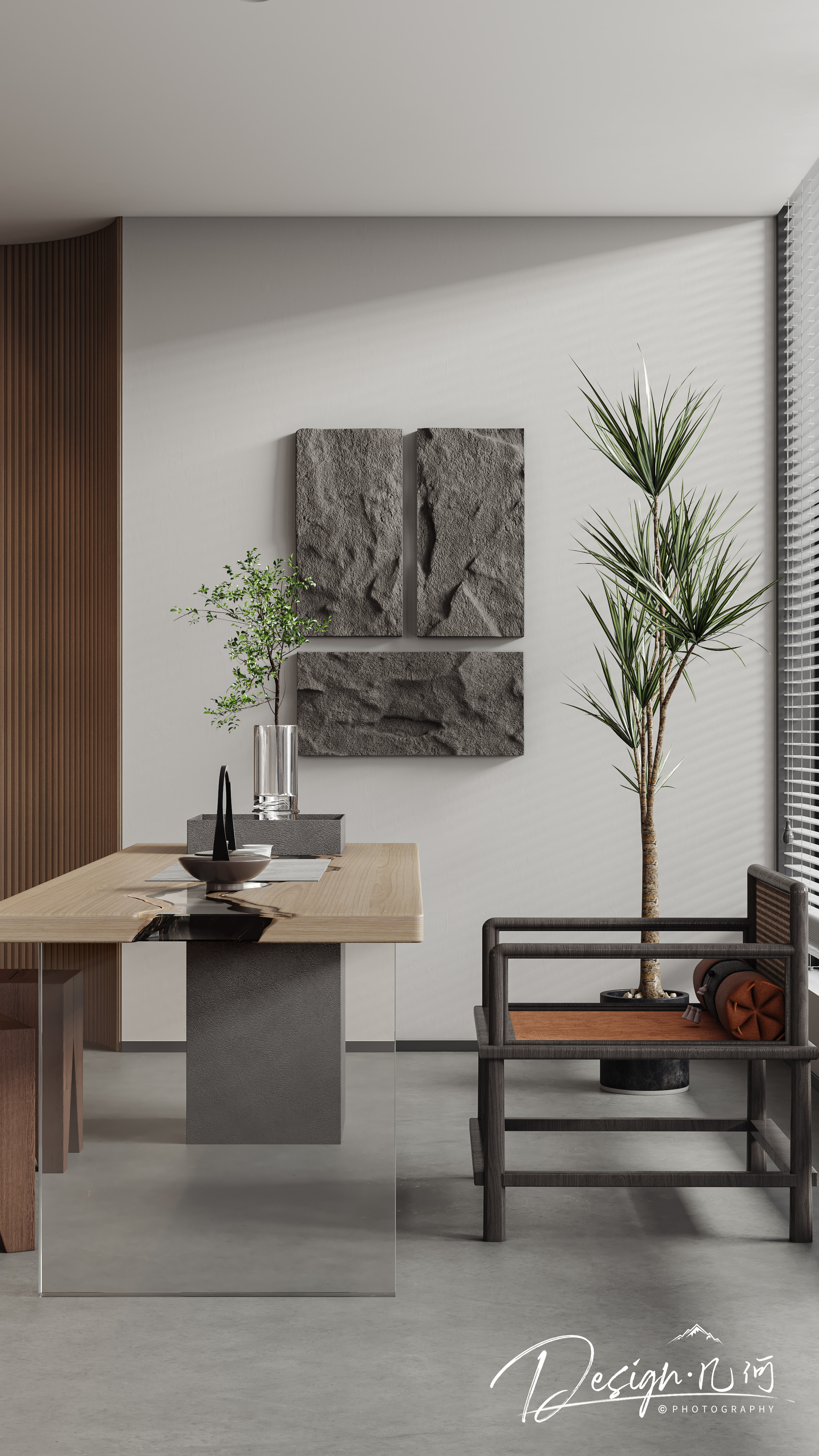 几何空间视觉表现 | 工装总经理办公室-4