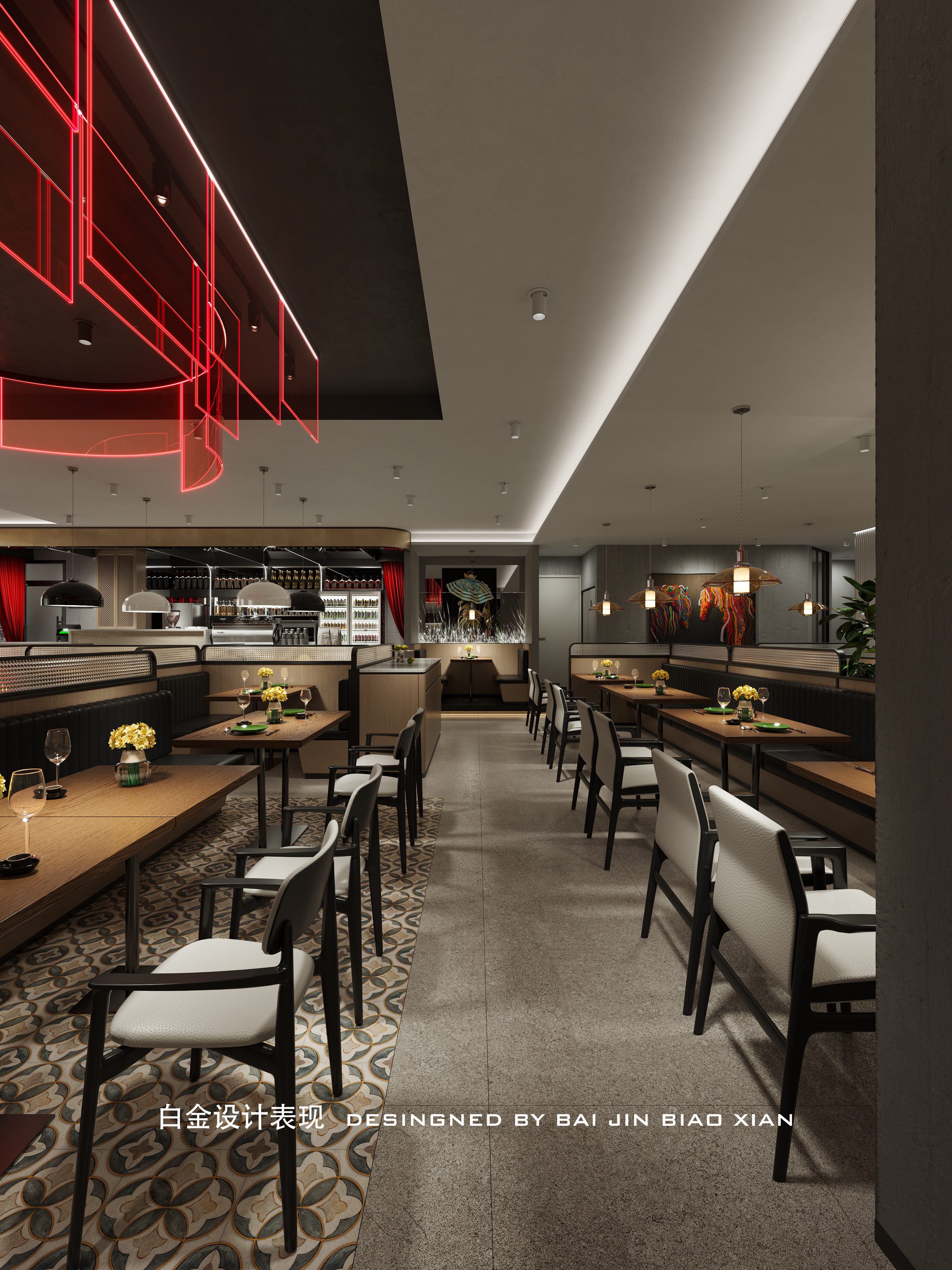 牛排餐厅 牛排店 餐饮空间 工装餐厅 餐饮店-6