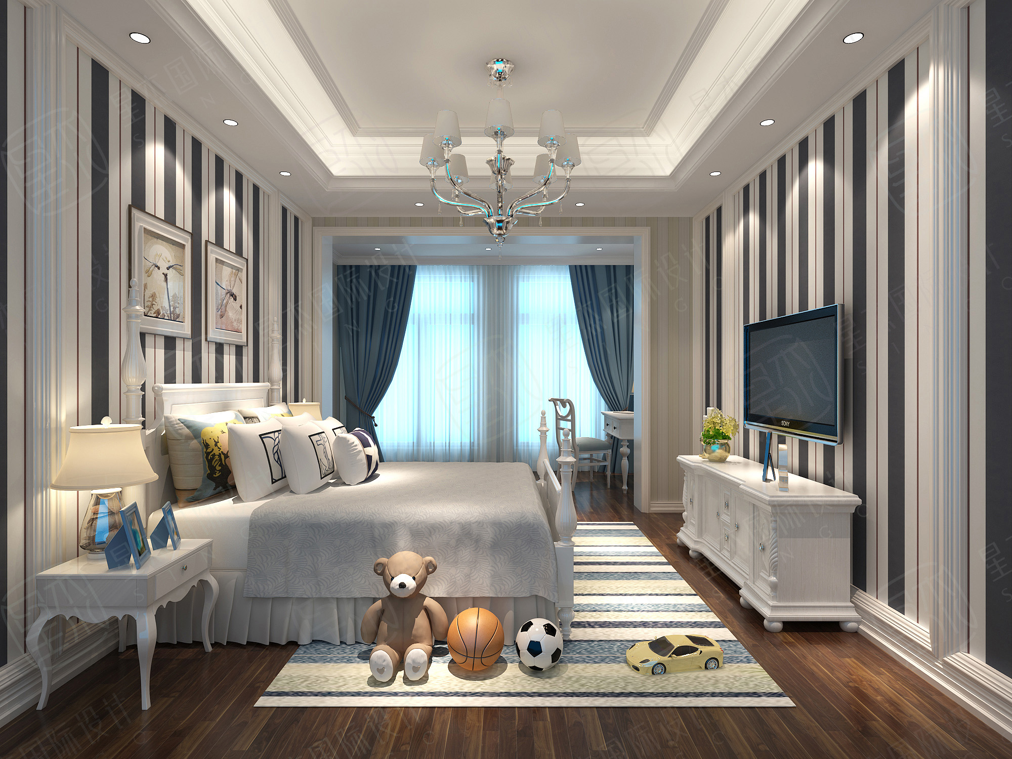 御墅湾欧式混搭风 | 红木与米色的奢华碰撞-12