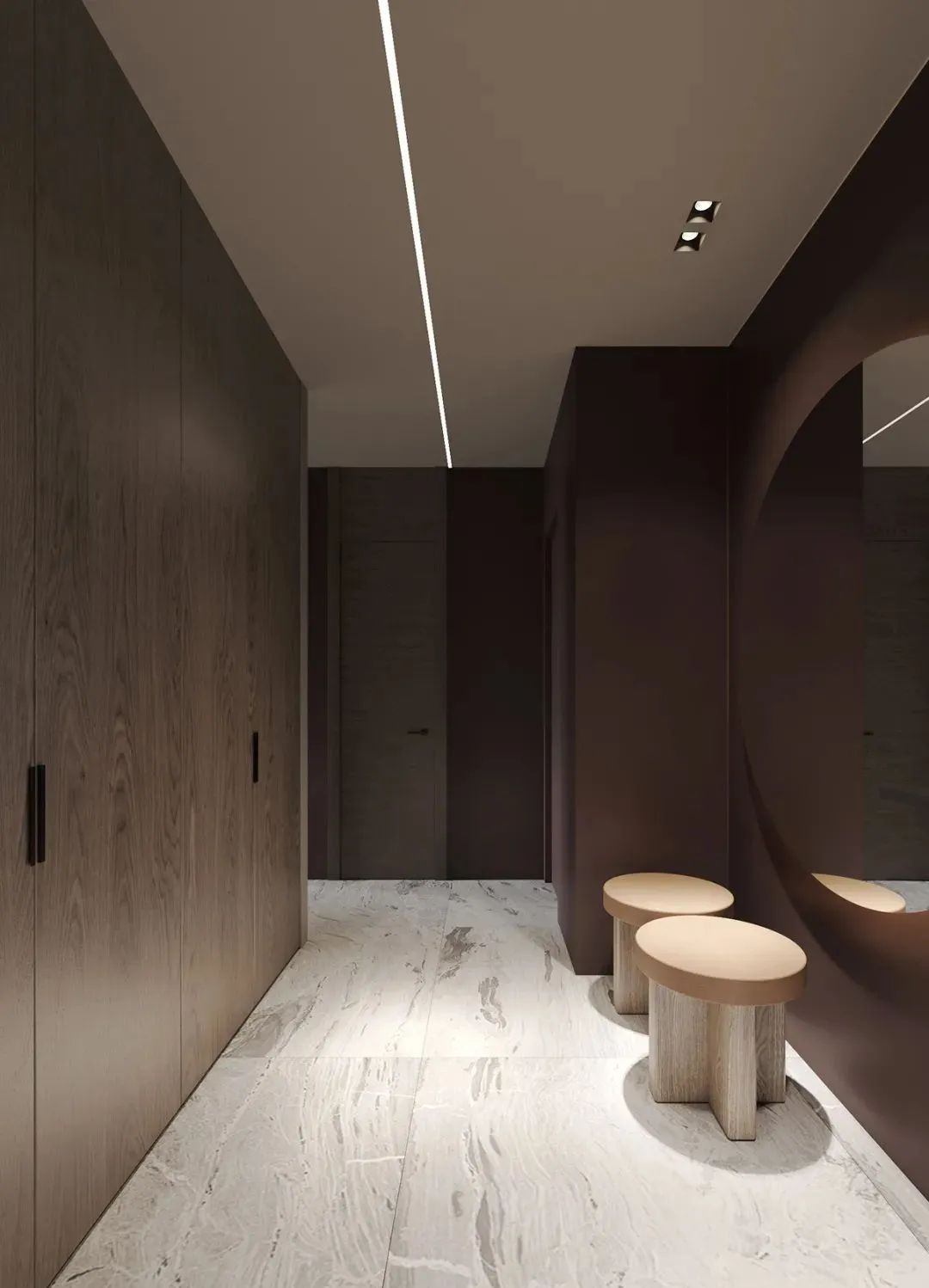 500㎡联排别墅,现代东方诗意空间丨东易日盛北京原创别墅分公司-38