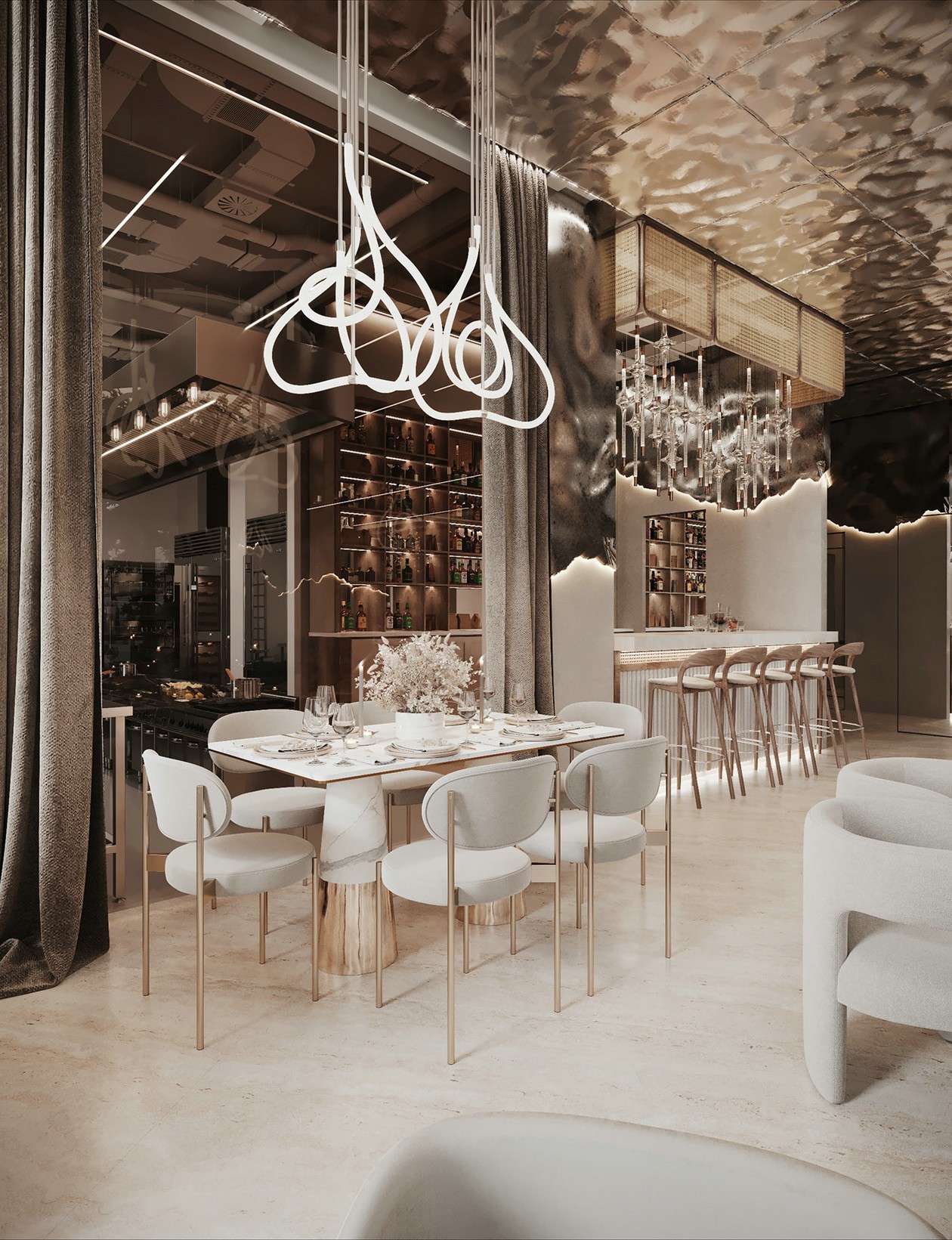 设计感超强的餐厅设计 很有意境！-6