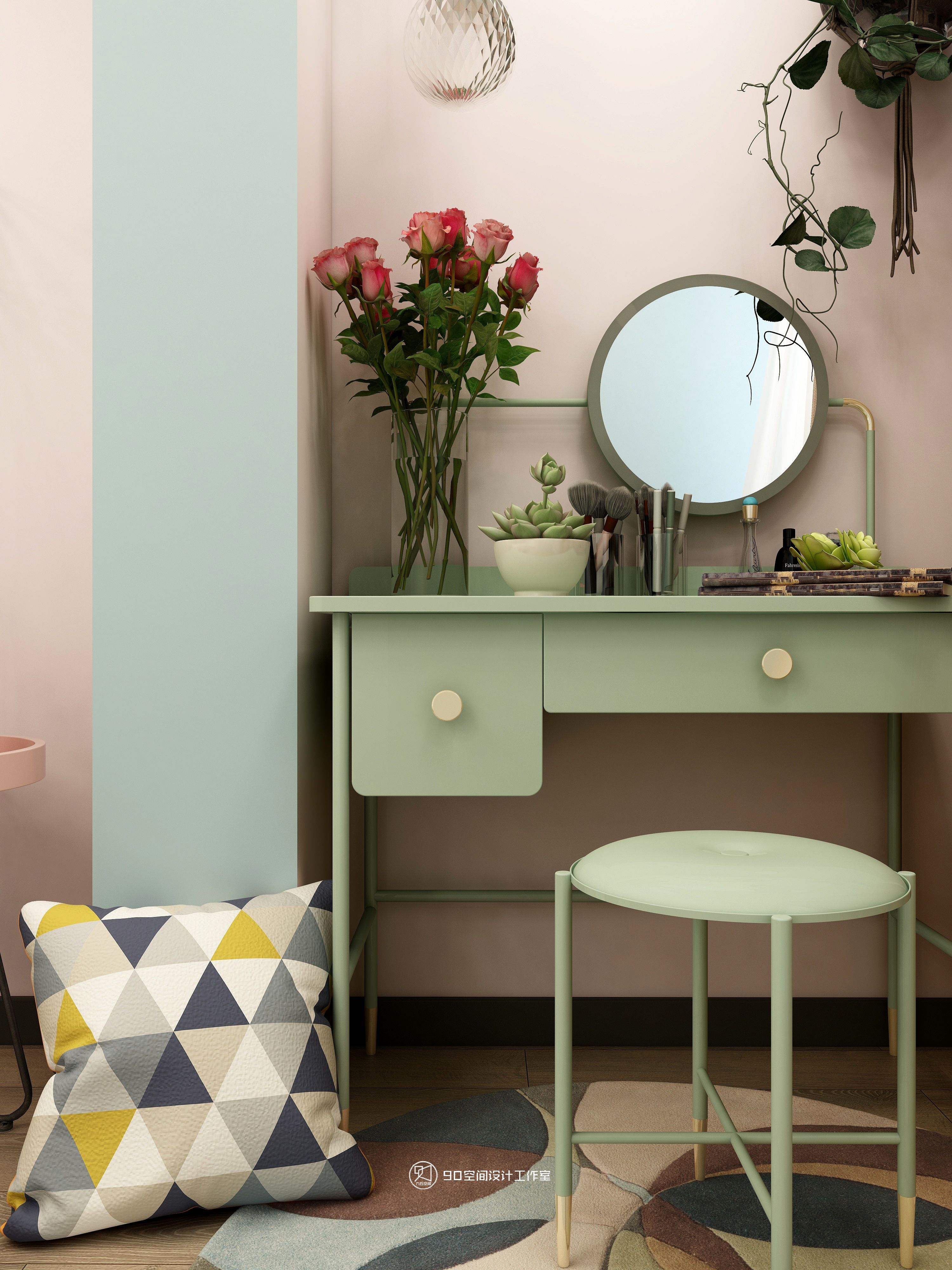 修炼爱情 · 轻奢 90 平方 2 房 2 厅 1 卫设计-71