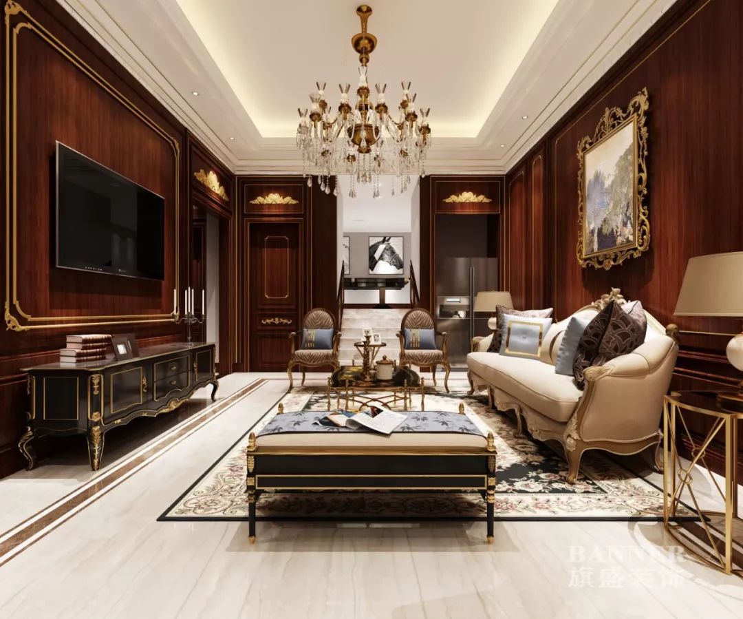 欧式古典奢华,打造永和坊联排别墅艺术空间-30