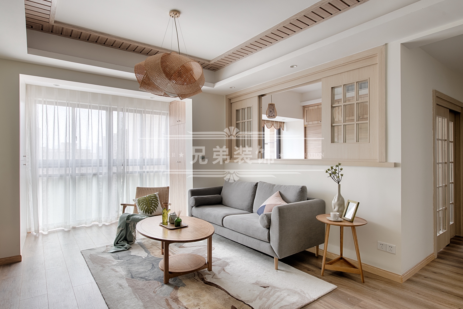 金茂珑悦 85 平现代简约风装修 | 兄弟装饰水母++ 整装-10