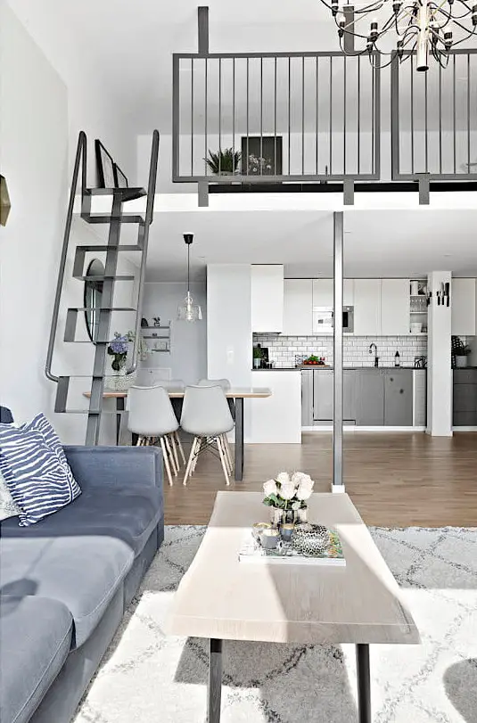 "瑞典工业建筑改造海景复式公寓"-5