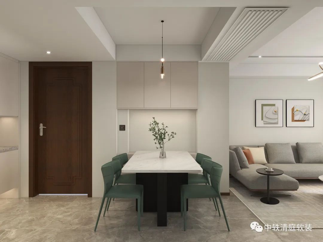 未来天空中心 · 现代极简的绿色静谧空间丨中国杭州丨中轶清庭软装-18