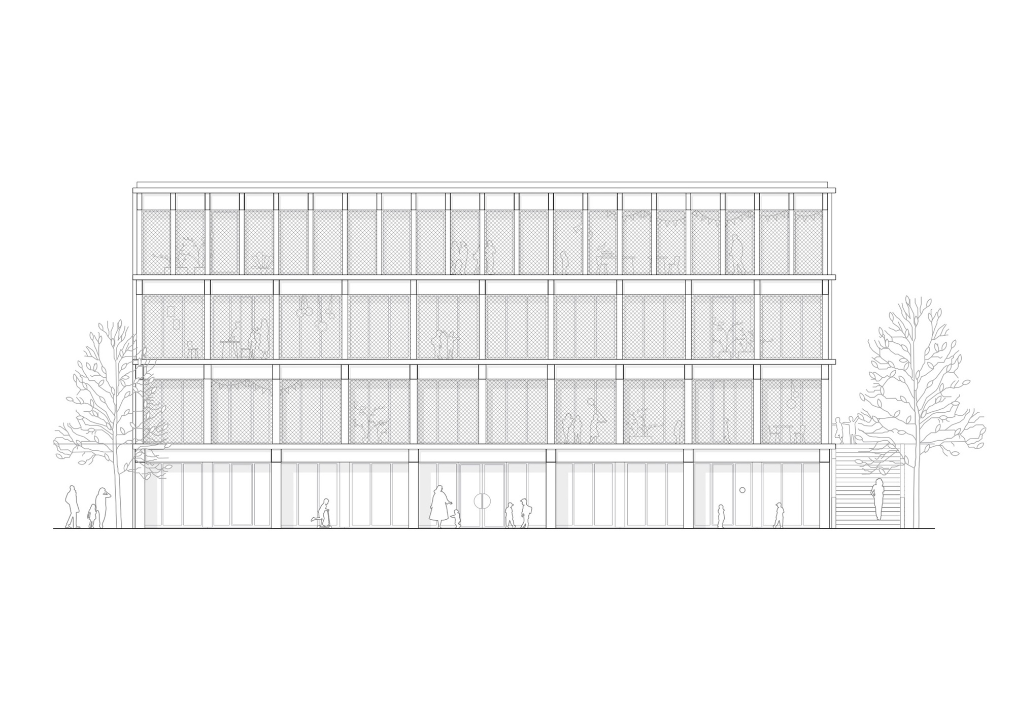 Collège des Parcs School Extension and two Sport Halls / Stoa architectes-47