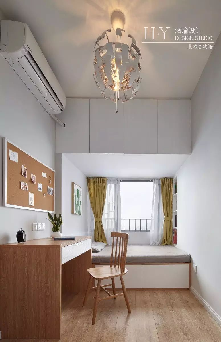 涵瑜设计打造 89㎡北欧清新风,实现空间通透与互动-61