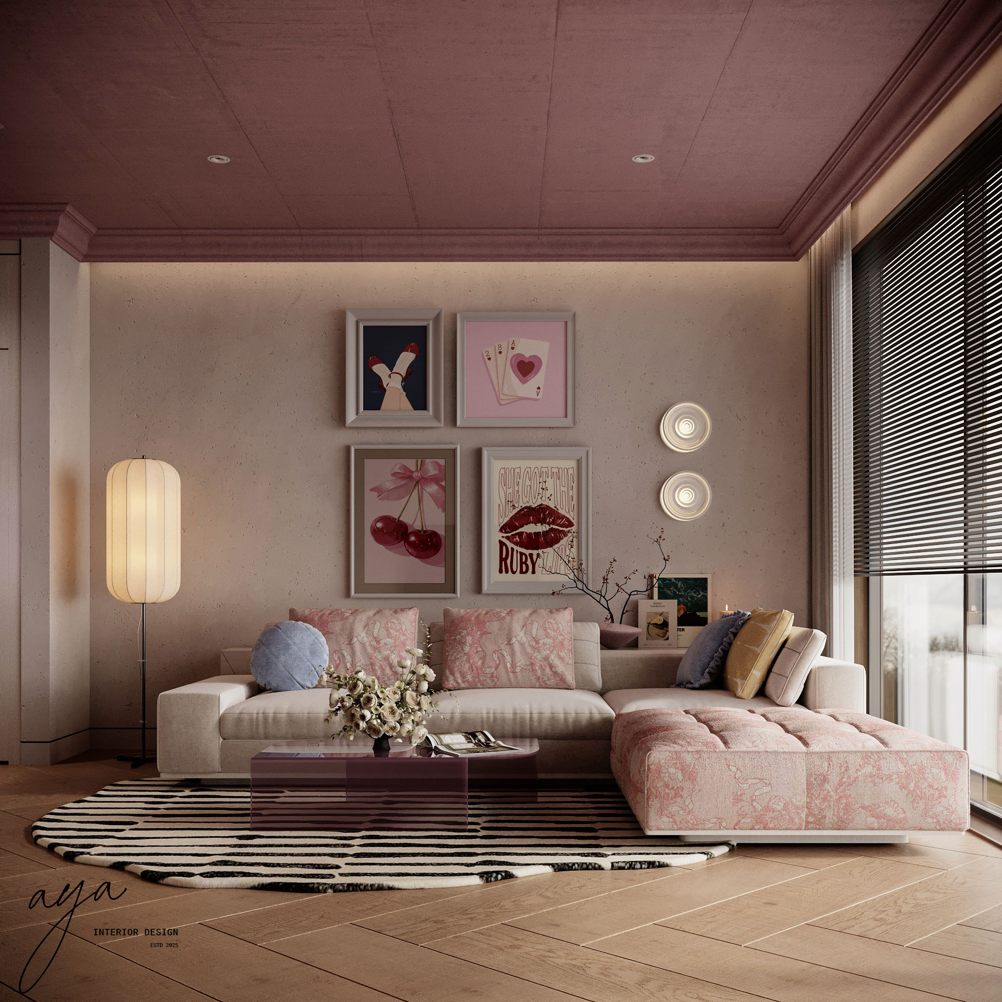 studio apartment living area-0