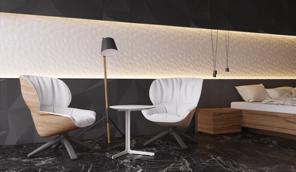 黑色卧室设计打造甜美梦境-14