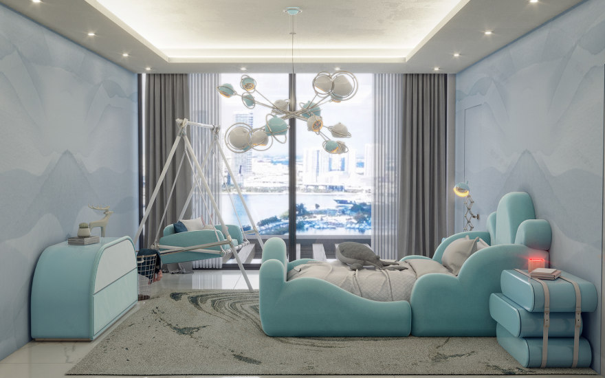 价值百万美元的豪华顶层公寓丨美国迈阿密-38