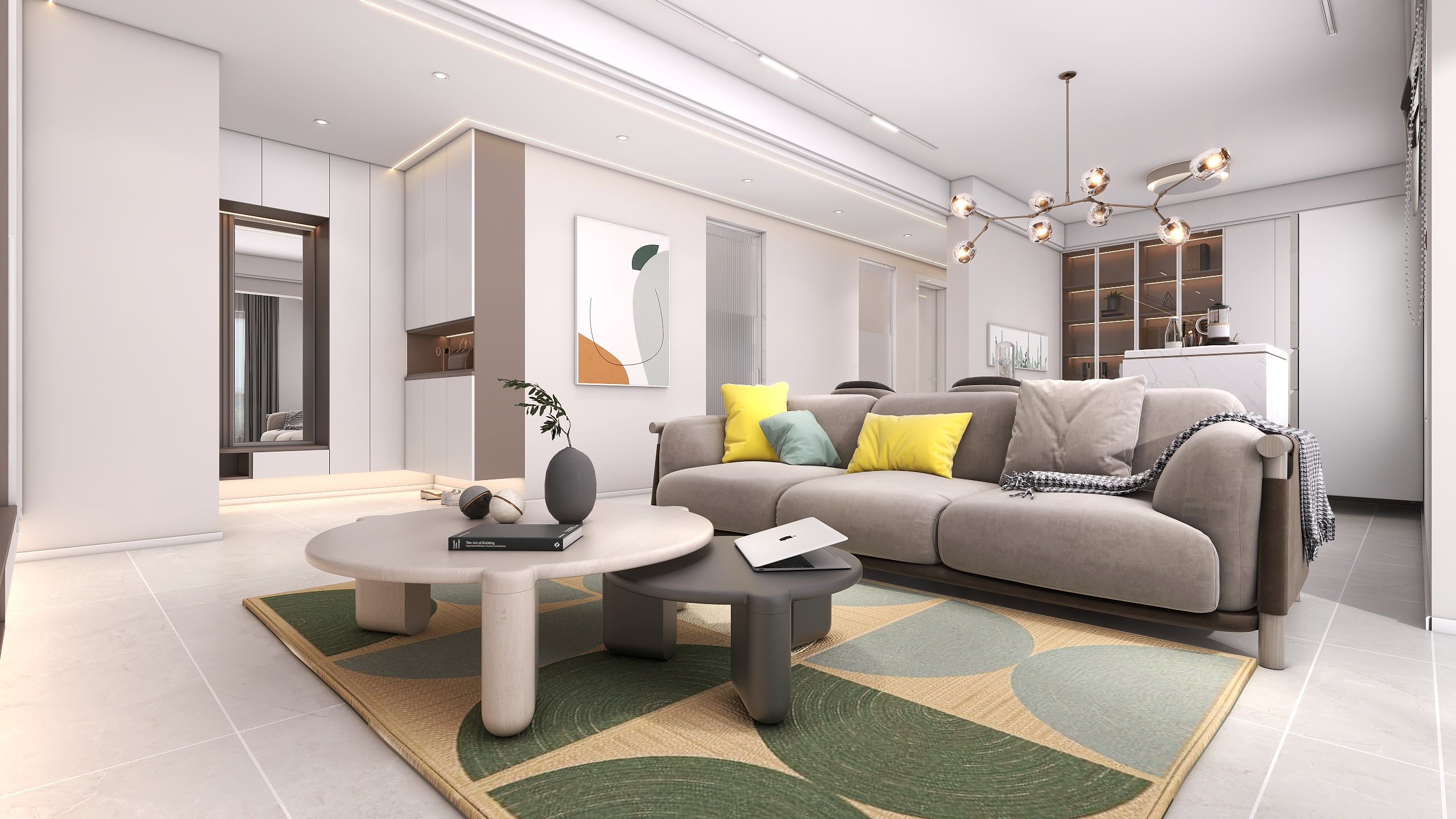 四川成都朗基香颂天府二期（113平方现代简约四居室）-5