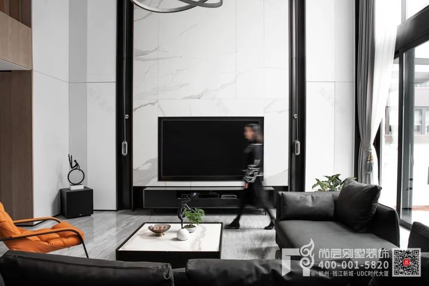 600㎡现代简约别墅设计丨杭州尚层装饰-10