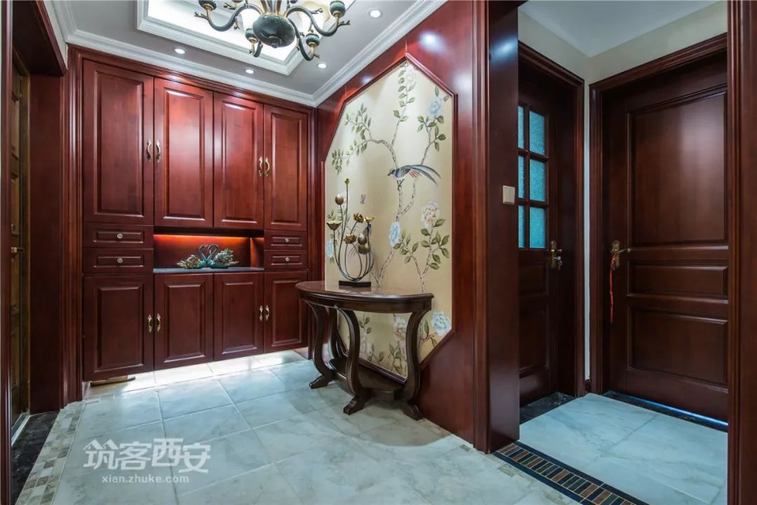 西安紫薇永和坊美式家居,设计师白聚强的茶艺收藏空间-39