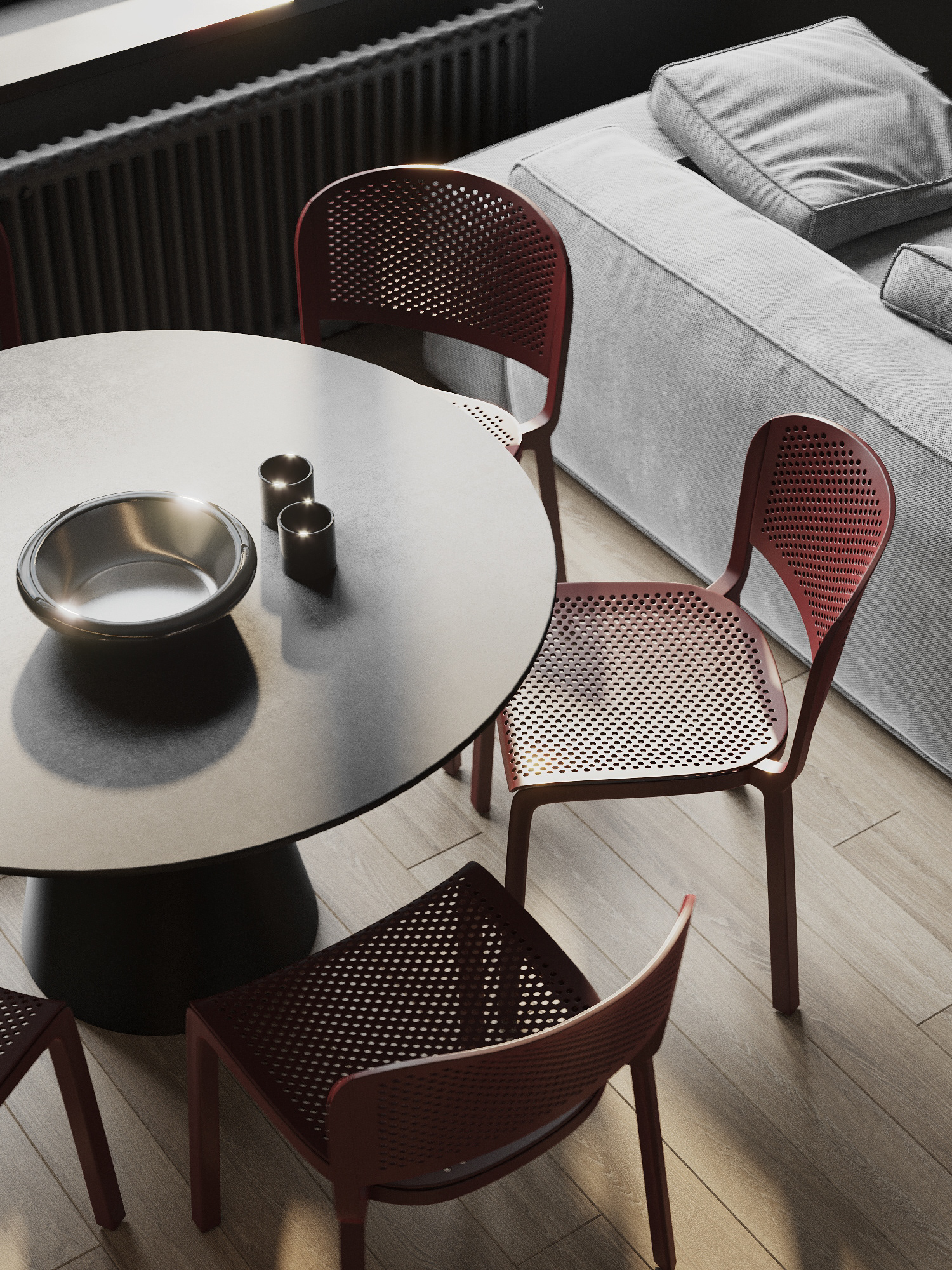 深灰色系空间设计                     -1