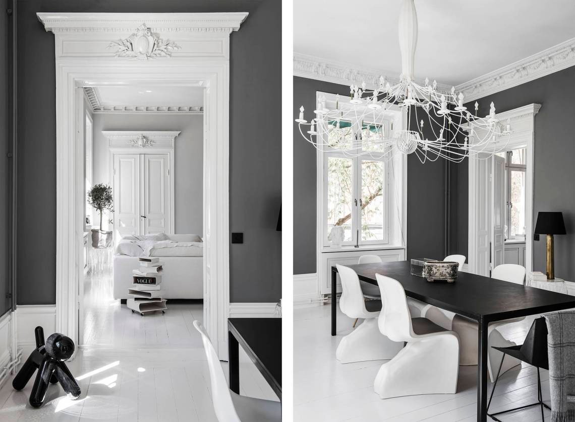 193㎡黑白两色的极简优雅家园-14