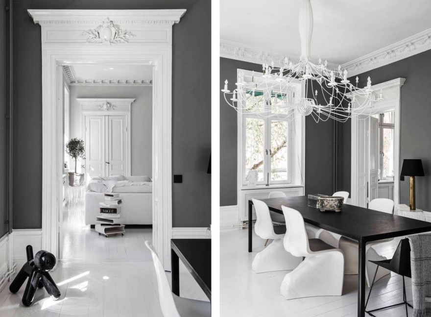 193㎡黑白两色的极简优雅家园-14