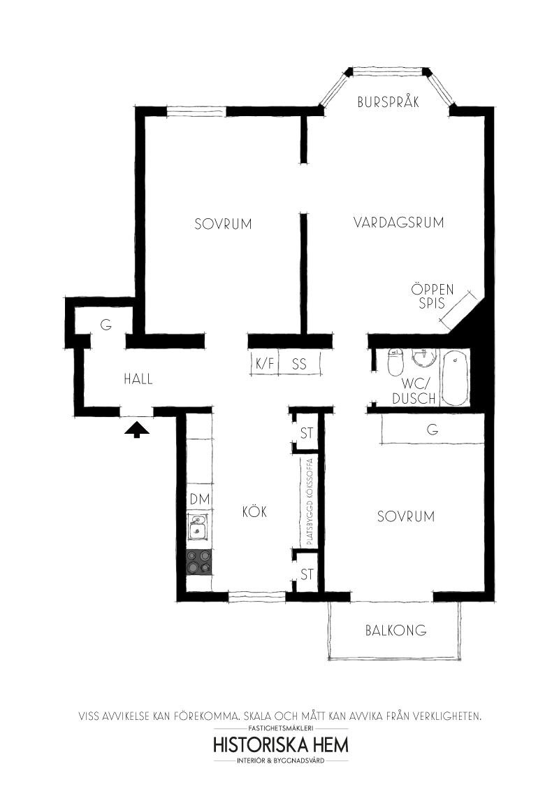 斯德哥尔摩温馨公寓 | 陶瓷板墙饰与经典装饰的完美结合-30
