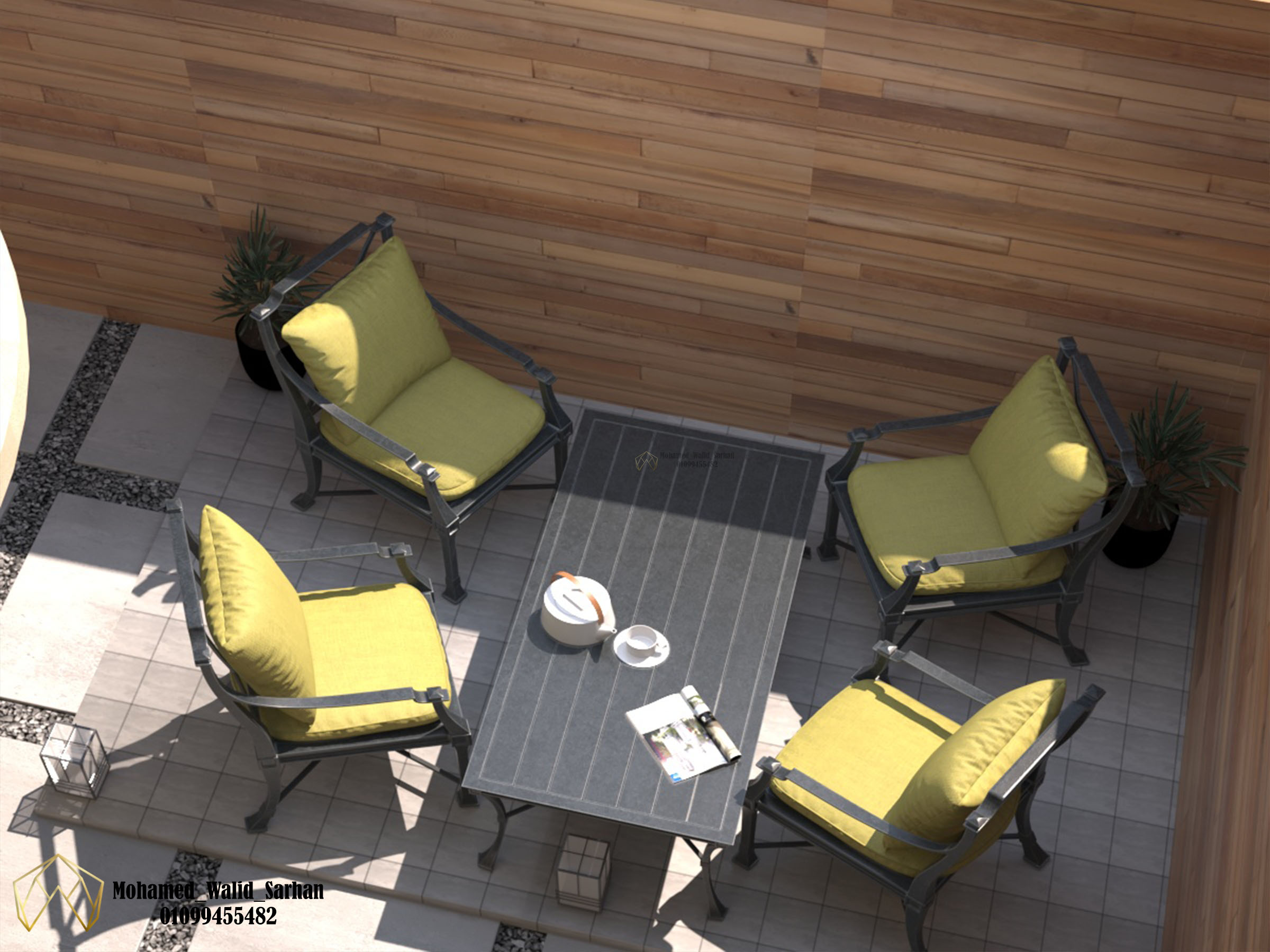 Landscape for Classic Villa in new Damiatte-4