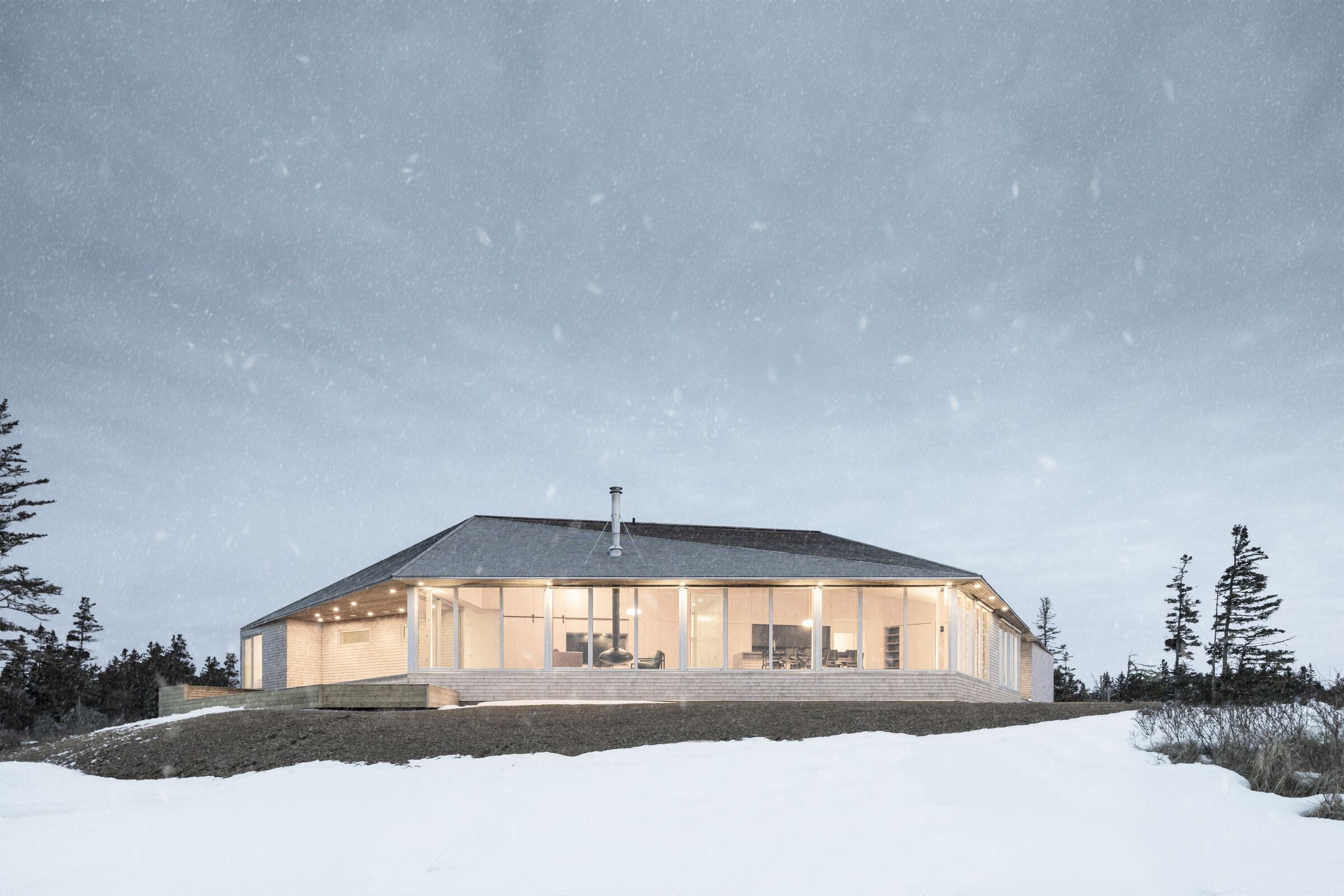 盐水草堆灵感,加拿大海边度假屋-43