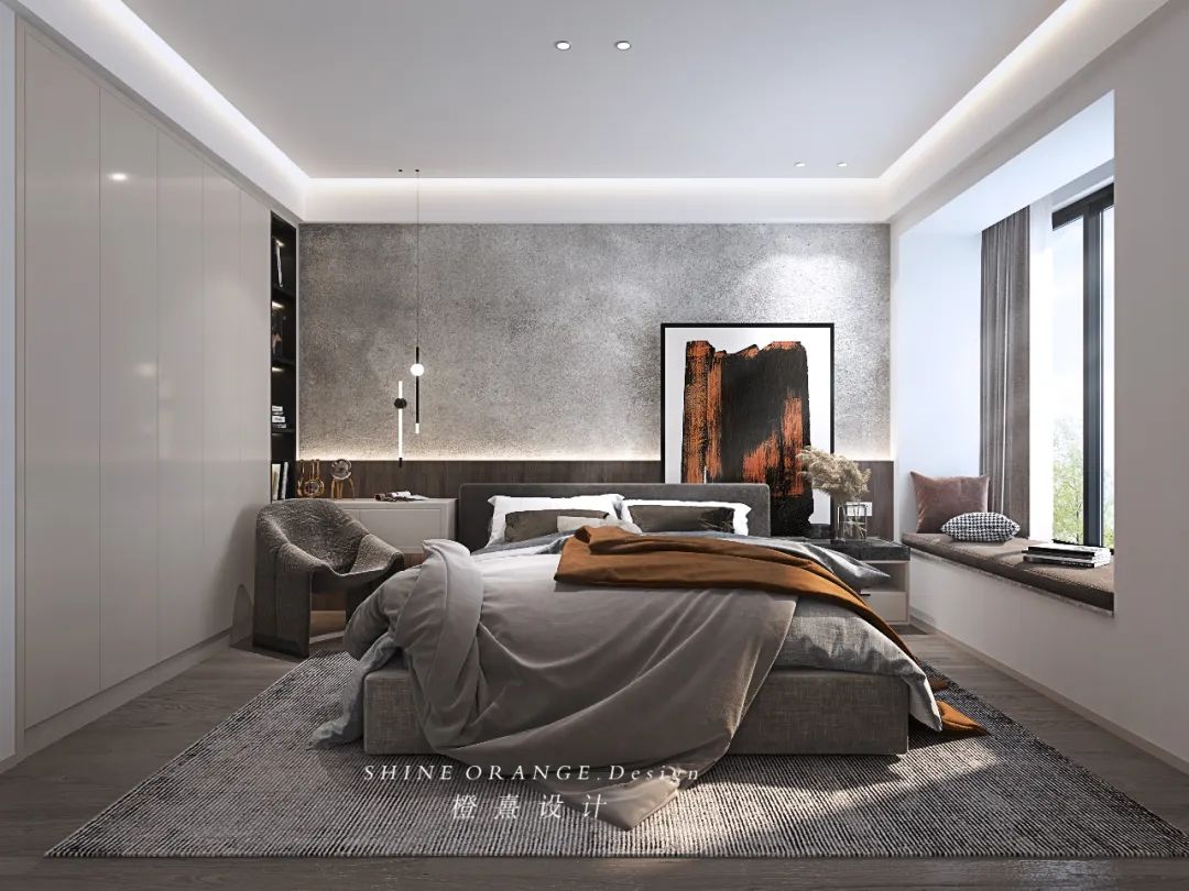 橙熹设计-- 武汉 100m²新家,疫情期间的温暖礼物-44