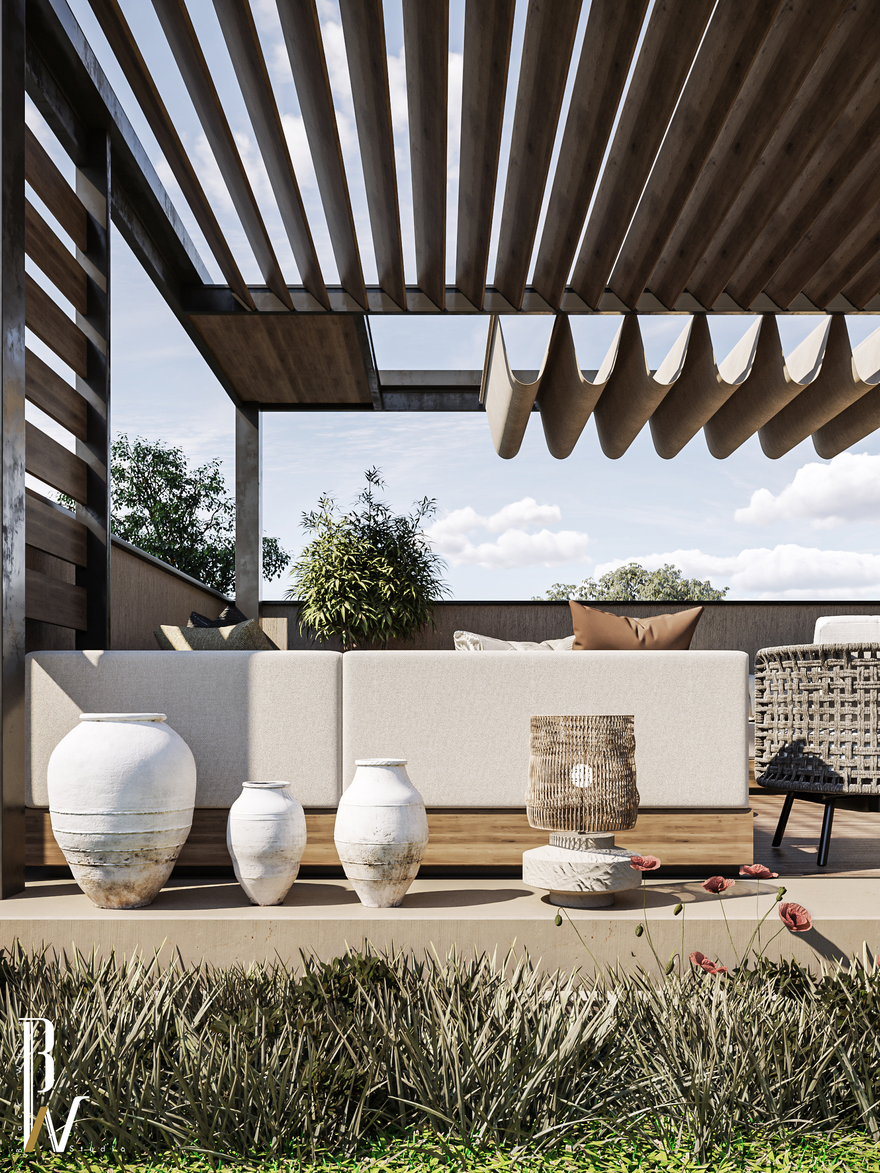 屋顶设计丨Black N White-1