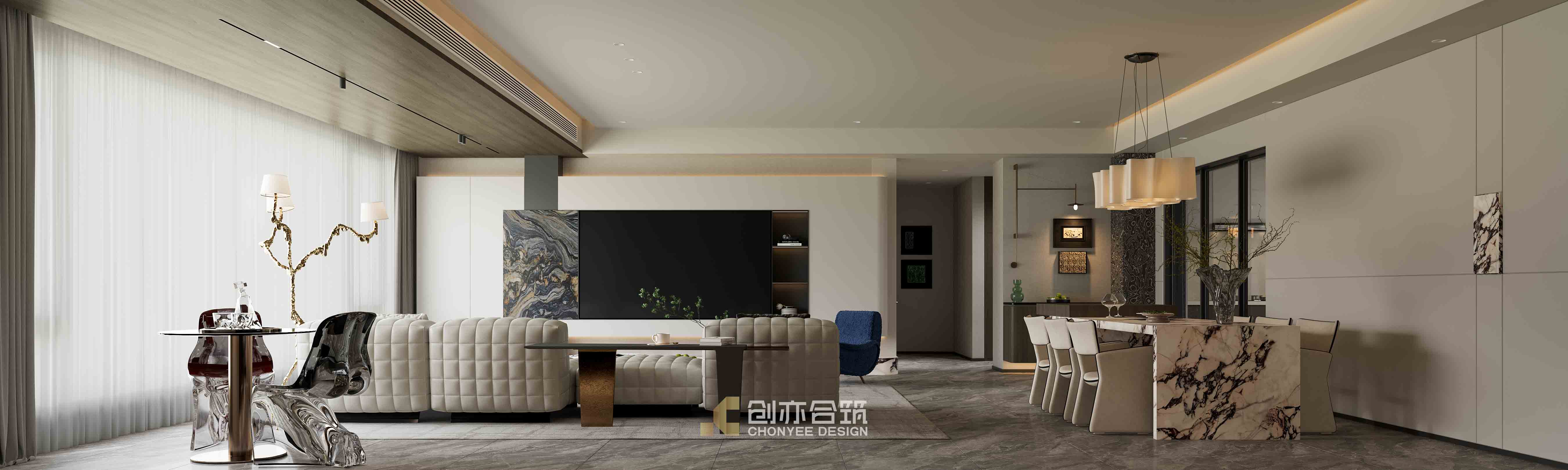 创亦合筑CHONYEE DESIGN｜长沙·旭辉铂悦湘江 218平-1