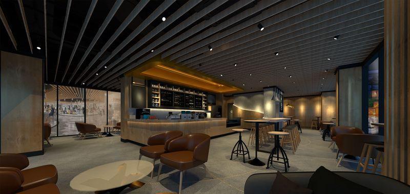 融合现代工业风,打造温馨互动的咖啡馆空间-4