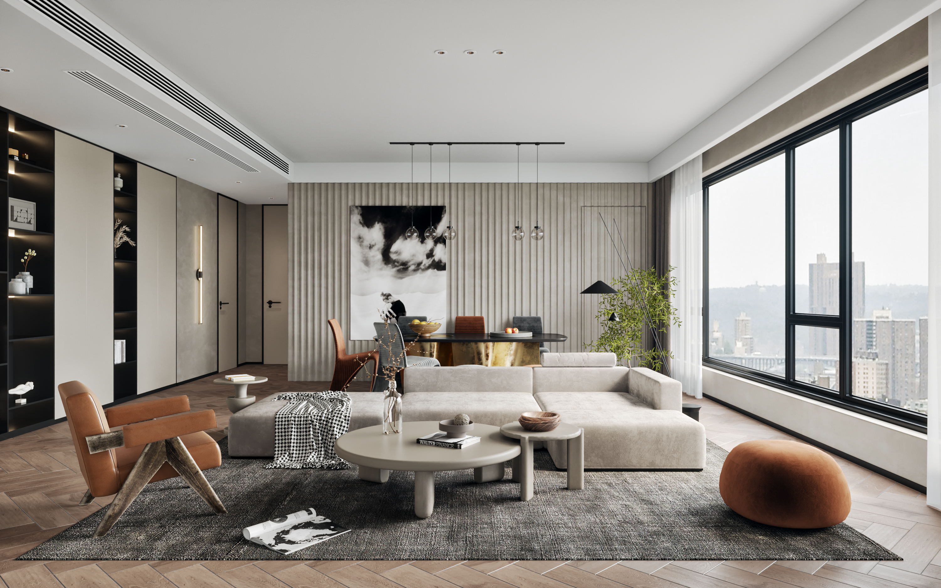 现代合启公馆 | 3ds Max 2019 与 Adobe Photoshop CC 2019 的室内设计魅力-2