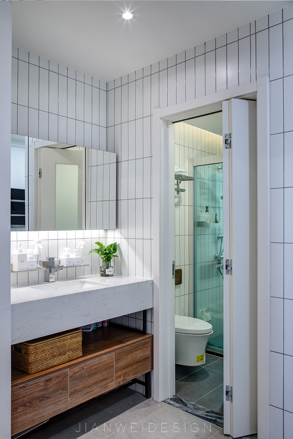 深圳新街口现代简约精致公寓设计丨中国深圳丨见微陈设艺术-64